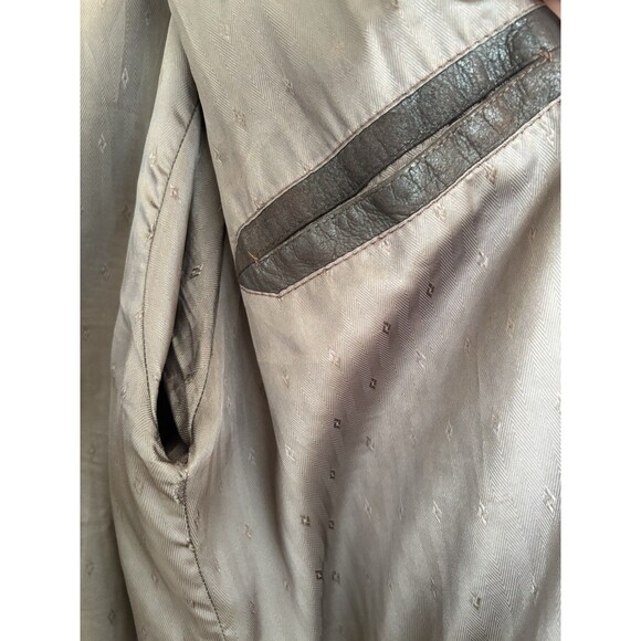 Vintage Remy Jacket Mens 42 Large Brown Leather Full Zip Up Coat USA Made - Picture 5 of 8